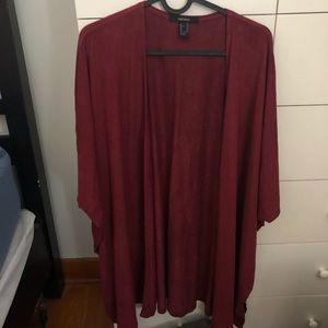 Forever 21 Maroon Kimono